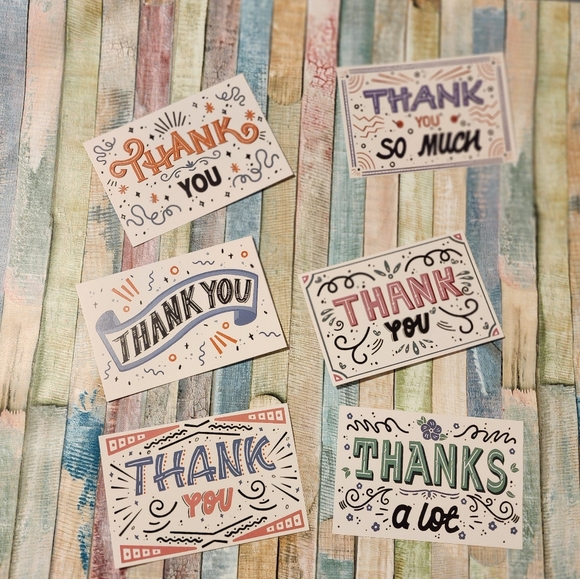 25 Thank You Cards 4x6 note cards pods cards - Picture 2 of 8